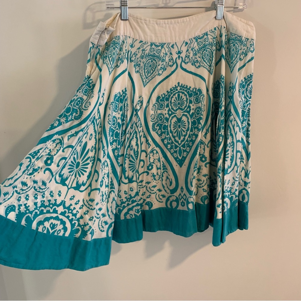 Anthropologie Esme & Esyllte Paisley Circle Skirt